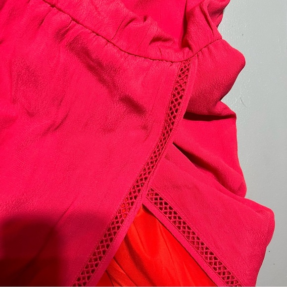 Lovers + Friends Red Off-The-Shoulder Maxi Dress Size XL Slit Elegant Glamorous - Picture 8 of 14